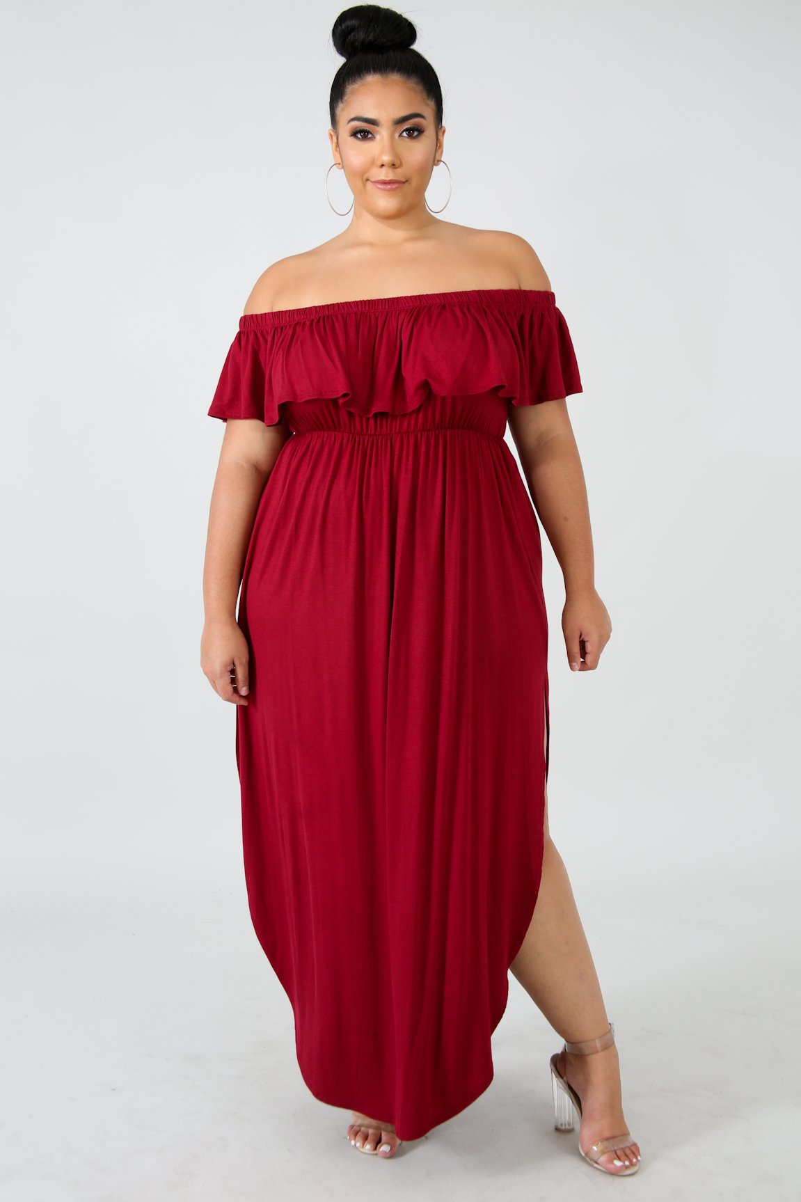 Dress -Elegant Summer Frills -Red