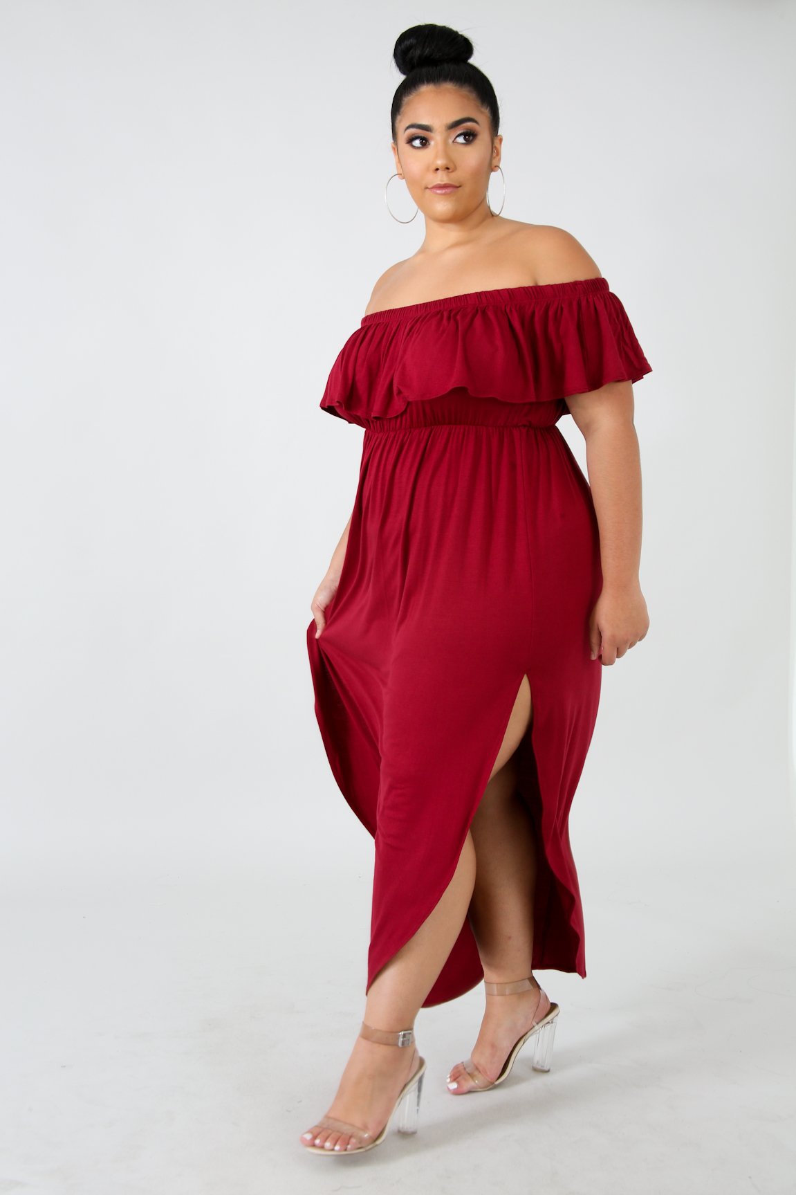 Dress -Elegant Summer Frills -Red