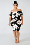 Dress - Floral Truffle Body-Con