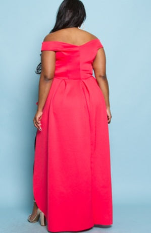Blouse -Off the Shoulder High Low