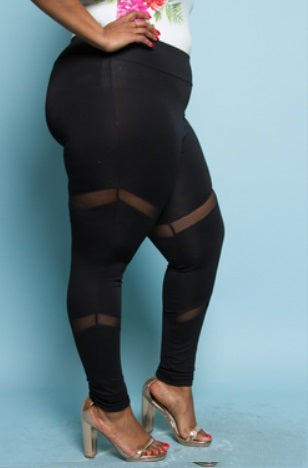Leggings -w/Mesh sides