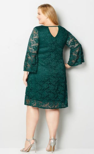 Dress - Forrest Green Lace