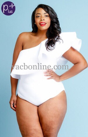 Bodysuit -Sexy Cascade One Shoulder