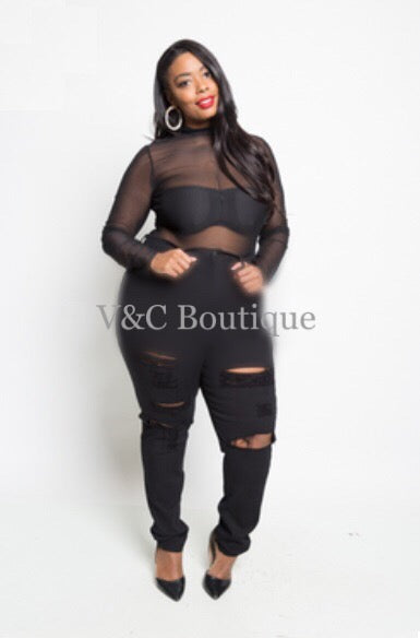 Jeans - Black Denim