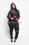 Jeans - Black Denim