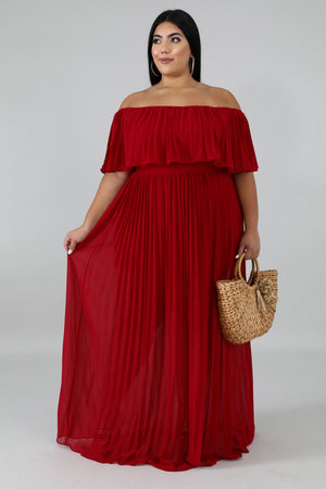 Dress - Ripples (Red)