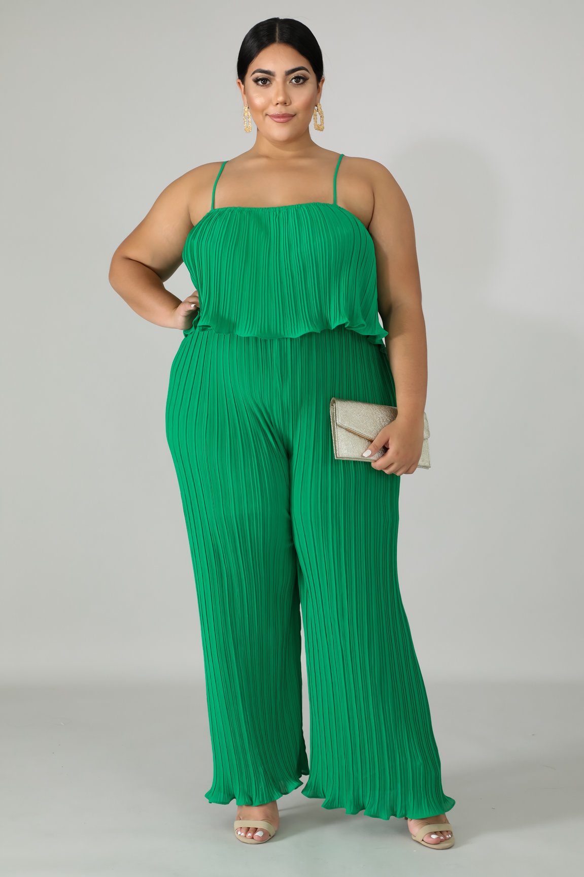 Jumper -Pleated  (Green)