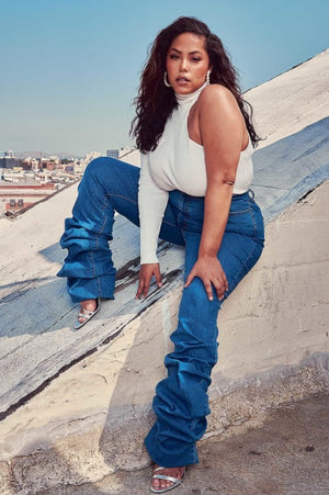 Jeans - Scrunched Denim