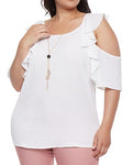 Blouse -Peek-A-Boo Shoulder