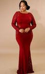 Dress - Evening Lace Bodice