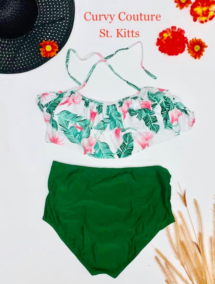 Swimwear - Palm Tree Blossom   (Please see measurements below)