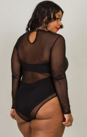 Bodysuit -Disco Mesh