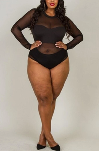 Bodysuit -Disco Mesh