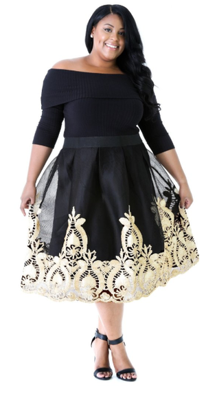 Skirt - Golden Tear Drop